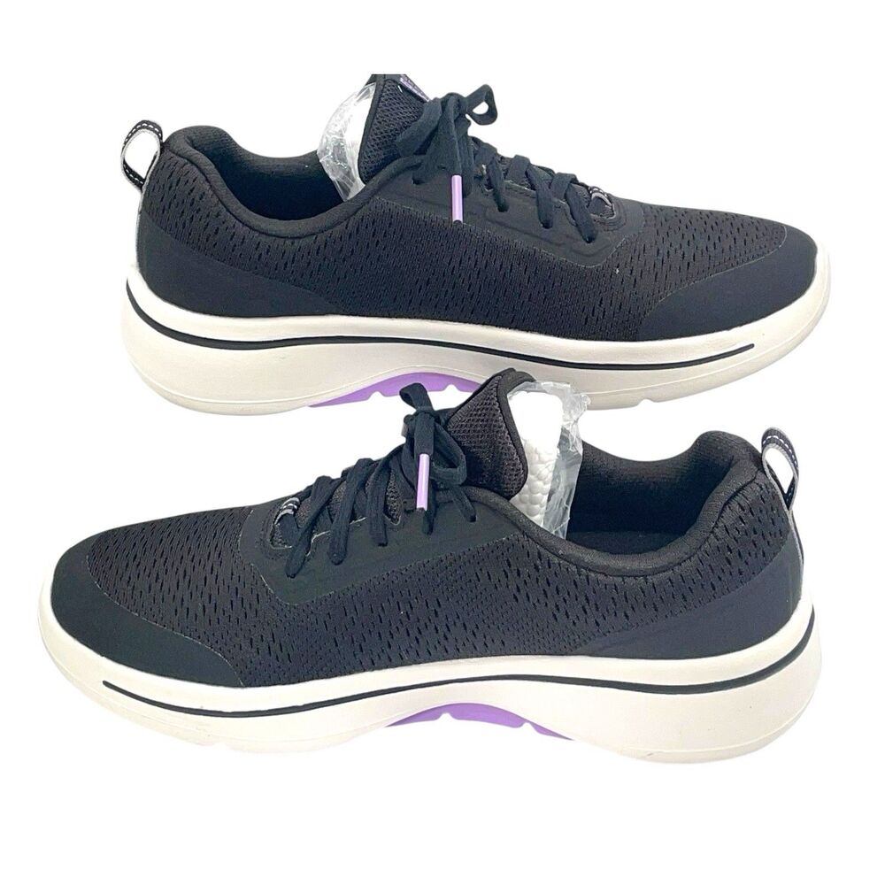 Skechers Glide Step Athletic Running Sneakers Women's Black Mesh Low Top Size 8 - Picture 2 of 7